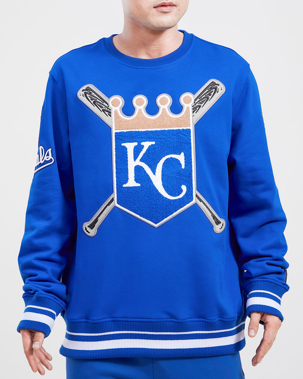 SUDADERA DE CUELLO REDONDO MLB KANSAS CITY ROYALS MASH UP