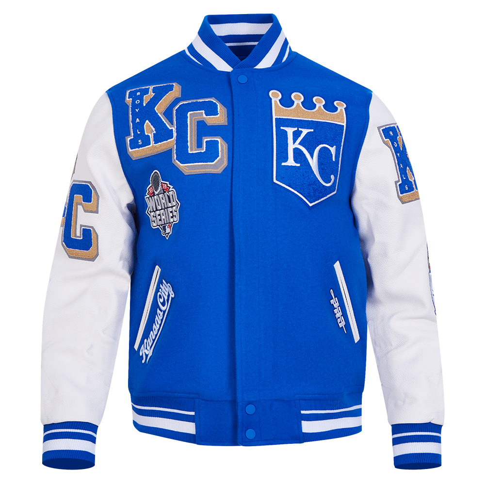 CHAMARRA UNIVERSITARIA MLB KANSAS CITY ROYALS MASH UP
