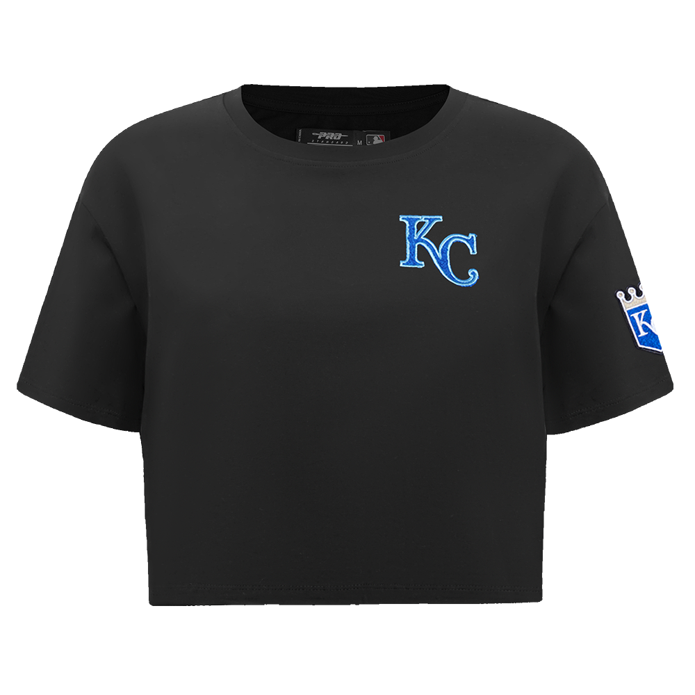 MANGA CORTA CROP MLB KANSAS CITY ROYALS CLASSIC ESSENTIALS PARA MUJER