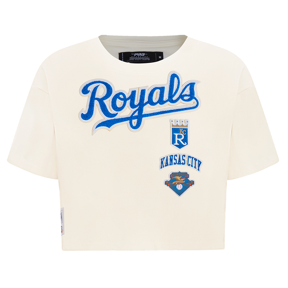 MANGA CORTA CROP MLB KANSAS CITY ROYALS RETRO CLASSICS PARA MUJER
