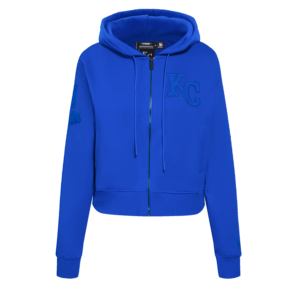 SUDADERA CON CIERRE MLB KANSAS CITY ROYALS TRIPLE TONAL PARA MUJER