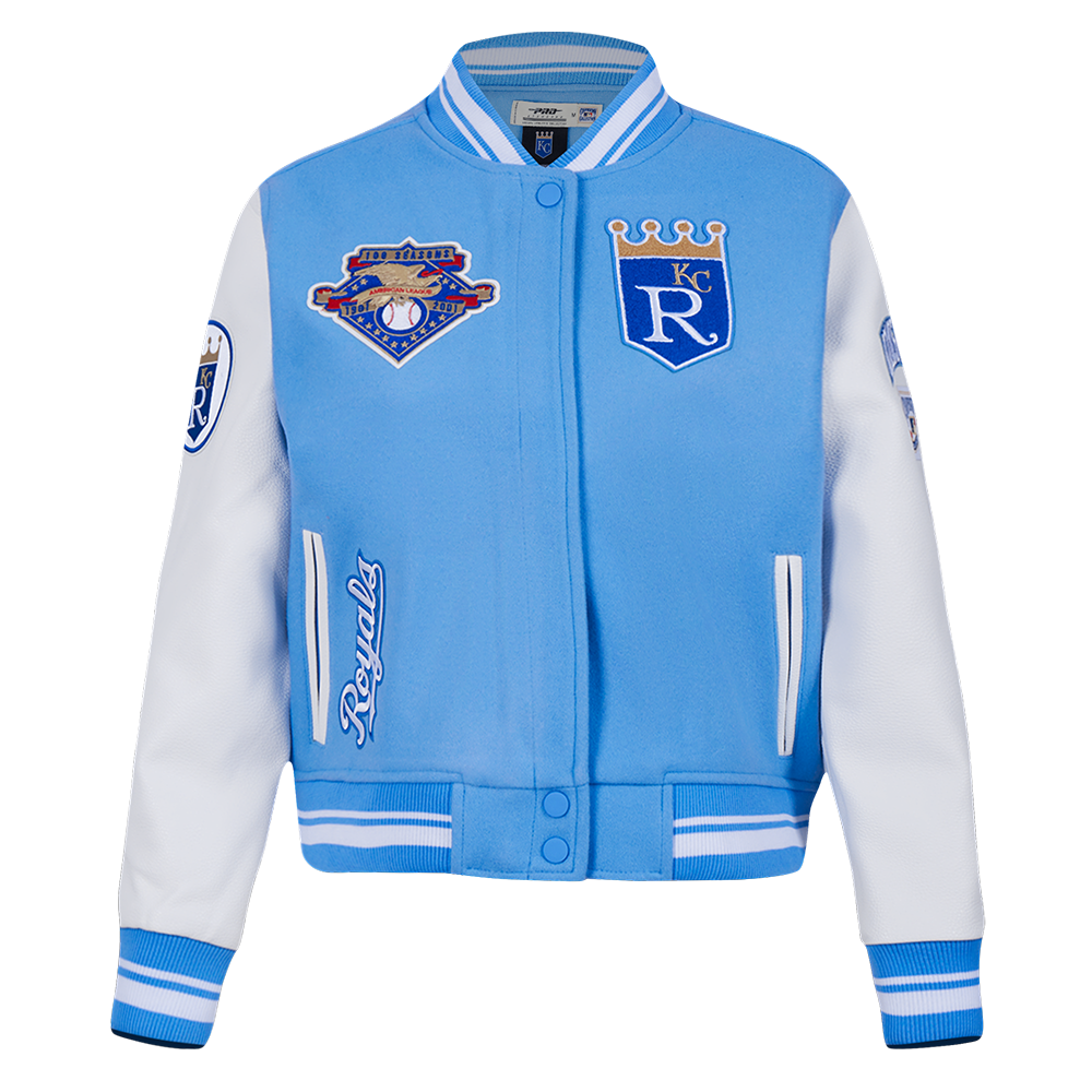 CHAMARRA UNIVERSITARIA MLB KANSAS CITY ROYALS RETRO CLASSICS PARA MUJER