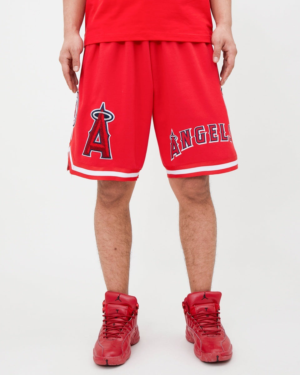 SHORTS DE BASQUETBOL MLB LOS ANGELES ANGELS CLASSIC CHENILLE