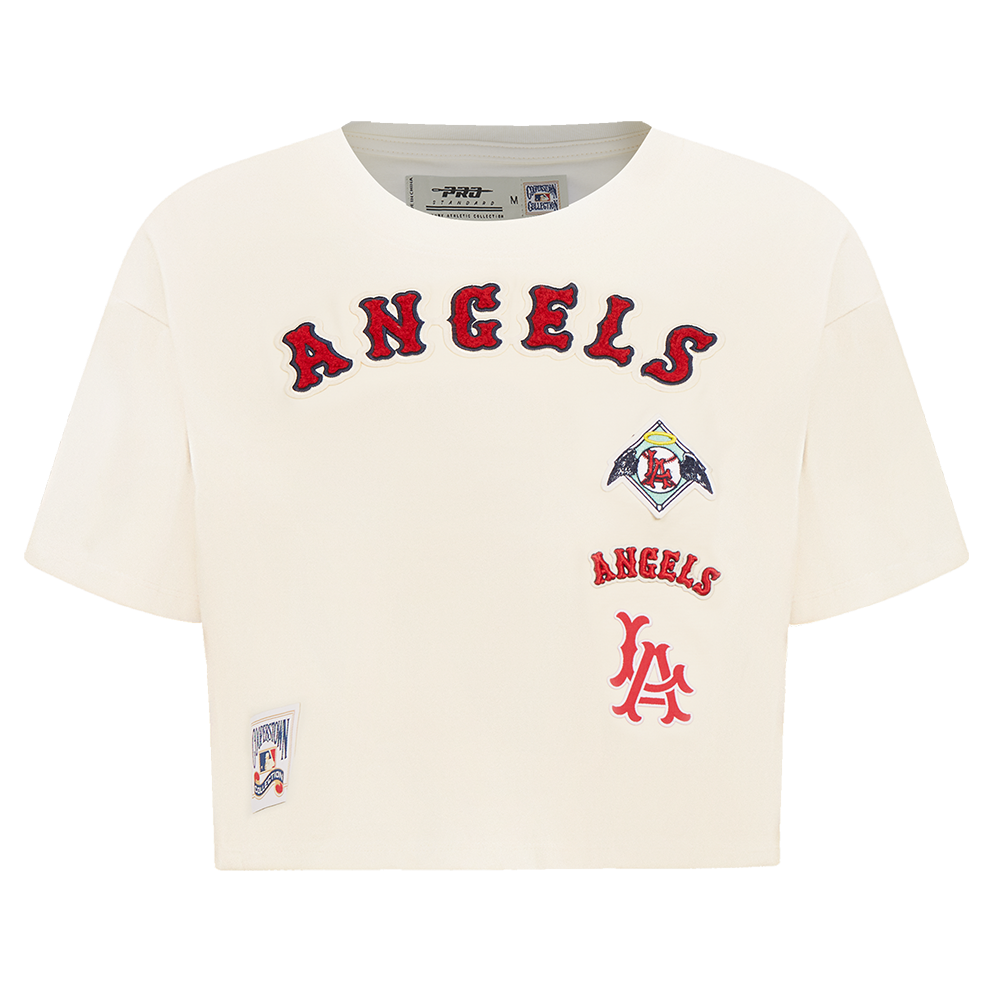 MANGA CORTA CROP MLB LOS ANGELES ANGELS RETRO CLASSICS PARA MUJER
