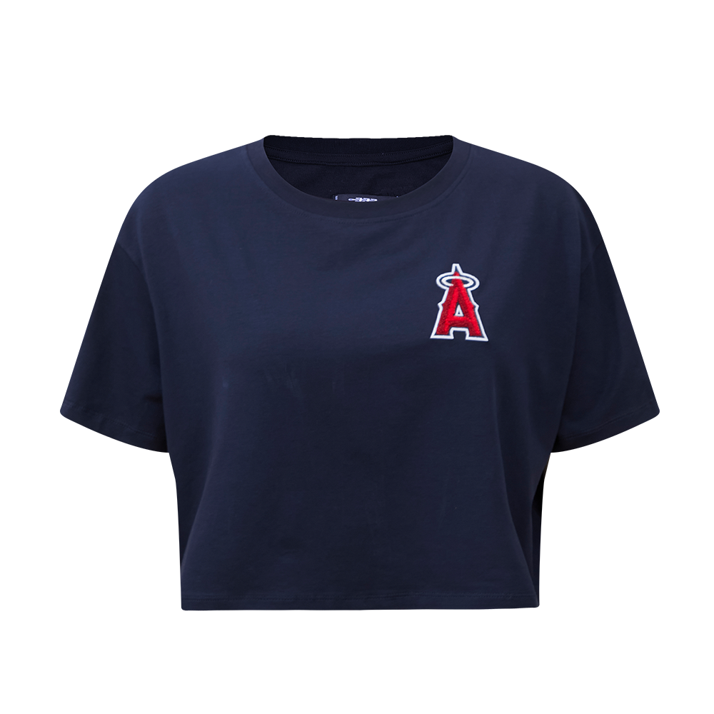 MANGA CORTA CROP MLB LOS ANGELES ANGELS CLASSIC ESSENTIALS PARA MUJER