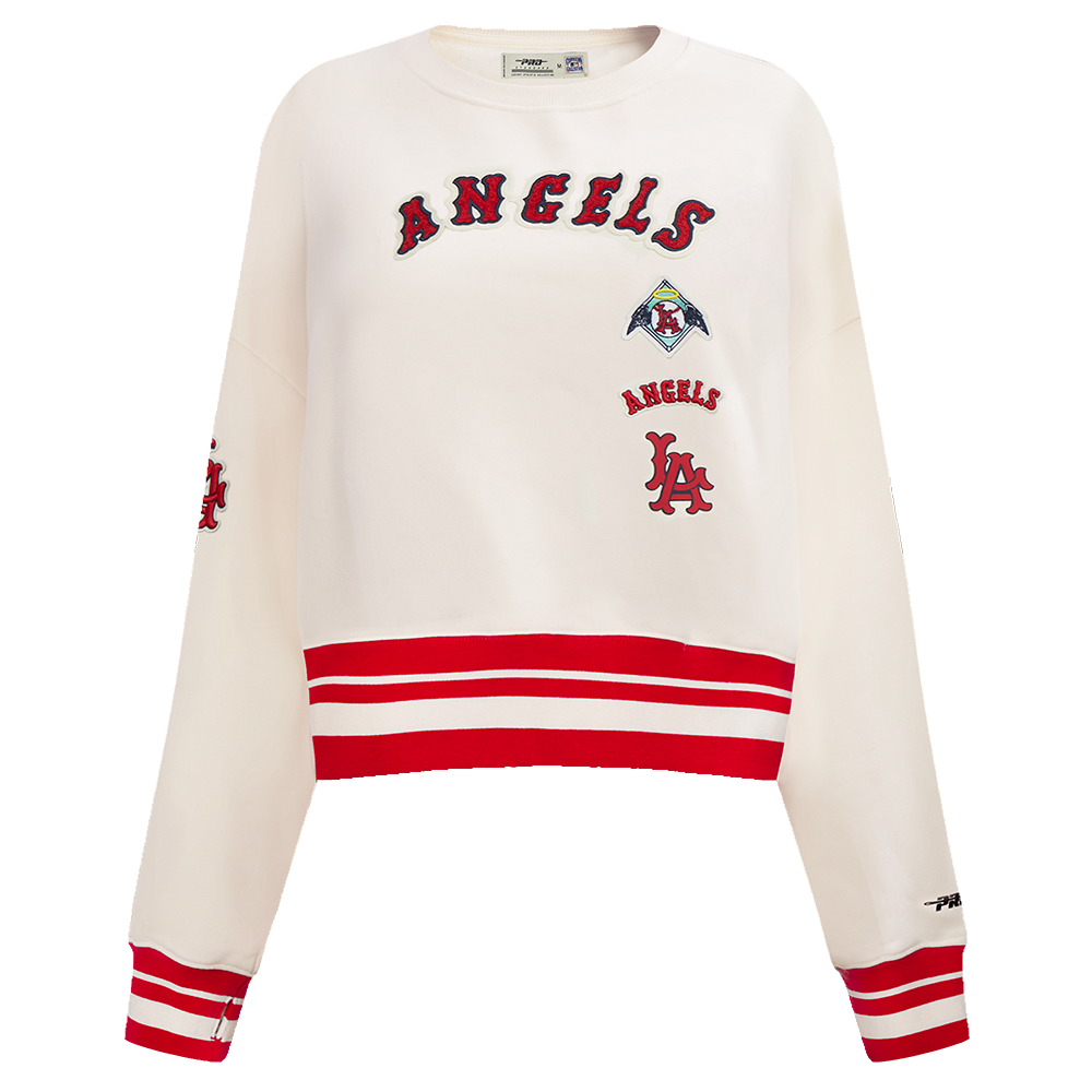 SUDADERA DE CUELLO REDONDO MLB LOS ANGELES ANGELS RETRO CLASSICS PARA MUJER