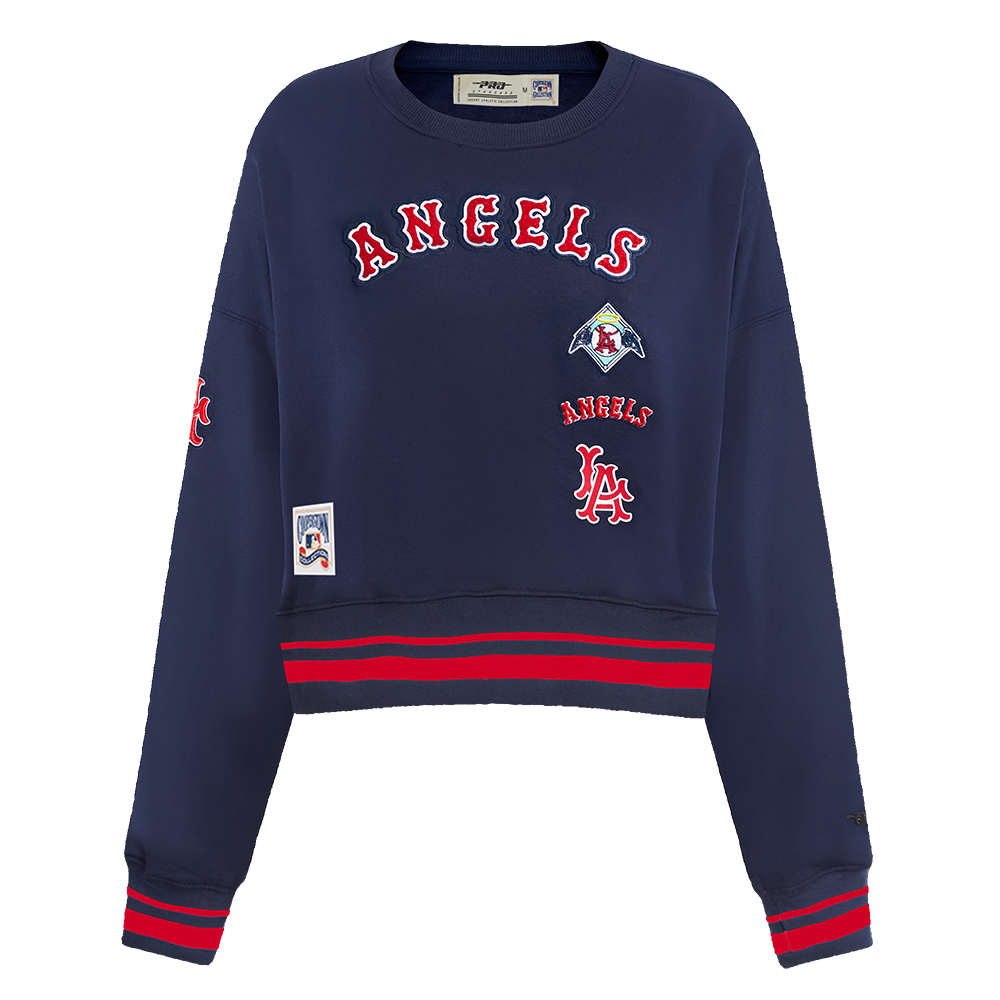 SUDADERA DE CUELLO REDONDO MLB LOS ANGELES ANGELS RETRO CLASSICS PARA MUJER