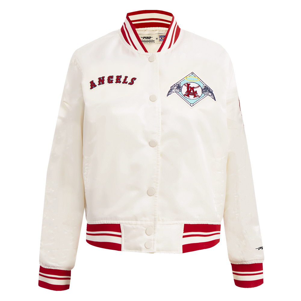 CHAMARRA DE SATÍN MLB LOS ANGELES ANGELS RETRO CLASSICS PARA MUJER