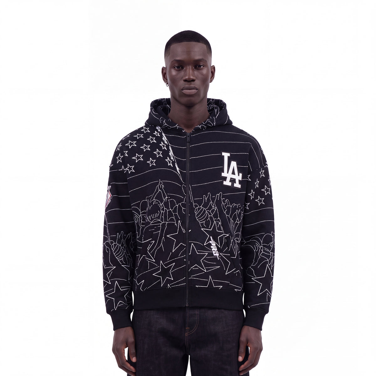 SUDADERA CON CIERRE MLB LOS ANGELES DODGERS PRO PREMIUM