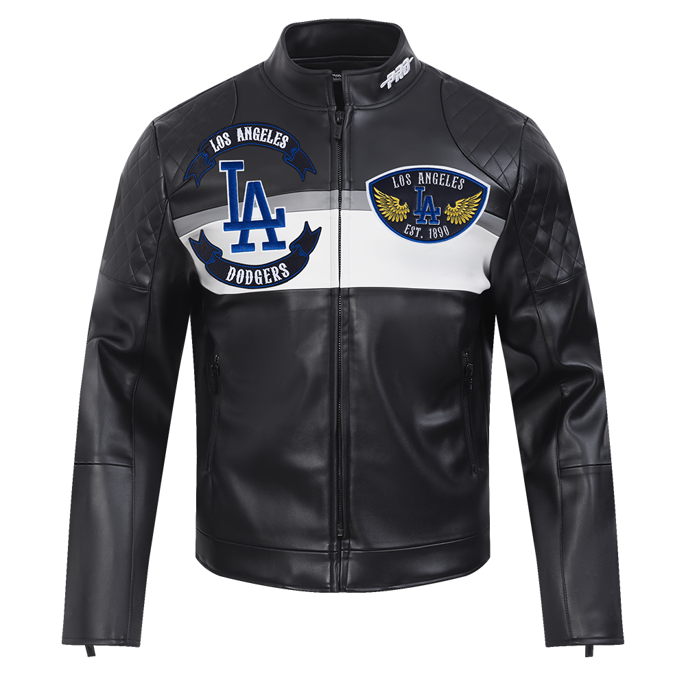 CHAMARRA DE PIEL MLB LOS ANGELES DODGERS BORN FOR SPORT