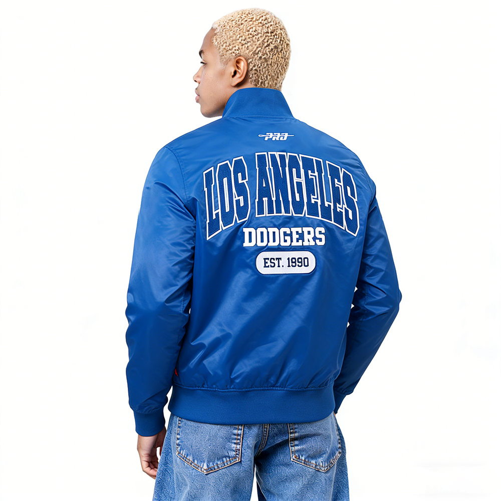 CHAMARRA DE SATIN MLB LOS ANGELES DODGERS CITY ARCH