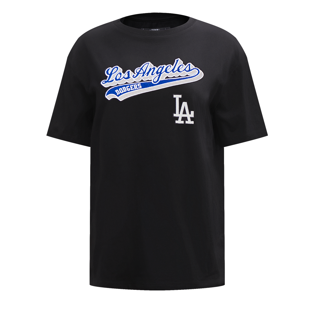 MANGA CORTA BOYFRIEND MLB LOS ANGELES DODGERS SCRIPT TAIL PARA MUJER