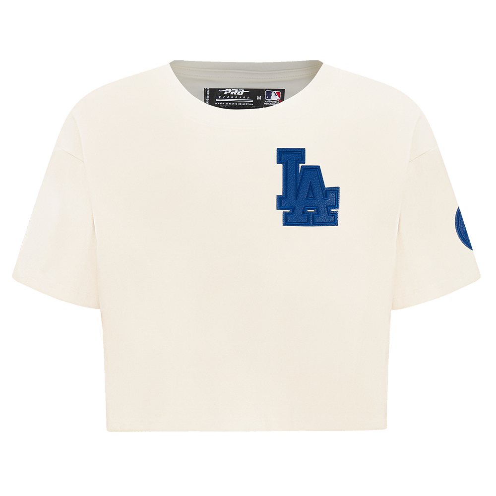 MANGA CORTA CROP MLB LOS ANGELES DODGERS TRIPLE TONAL PARA MUJER