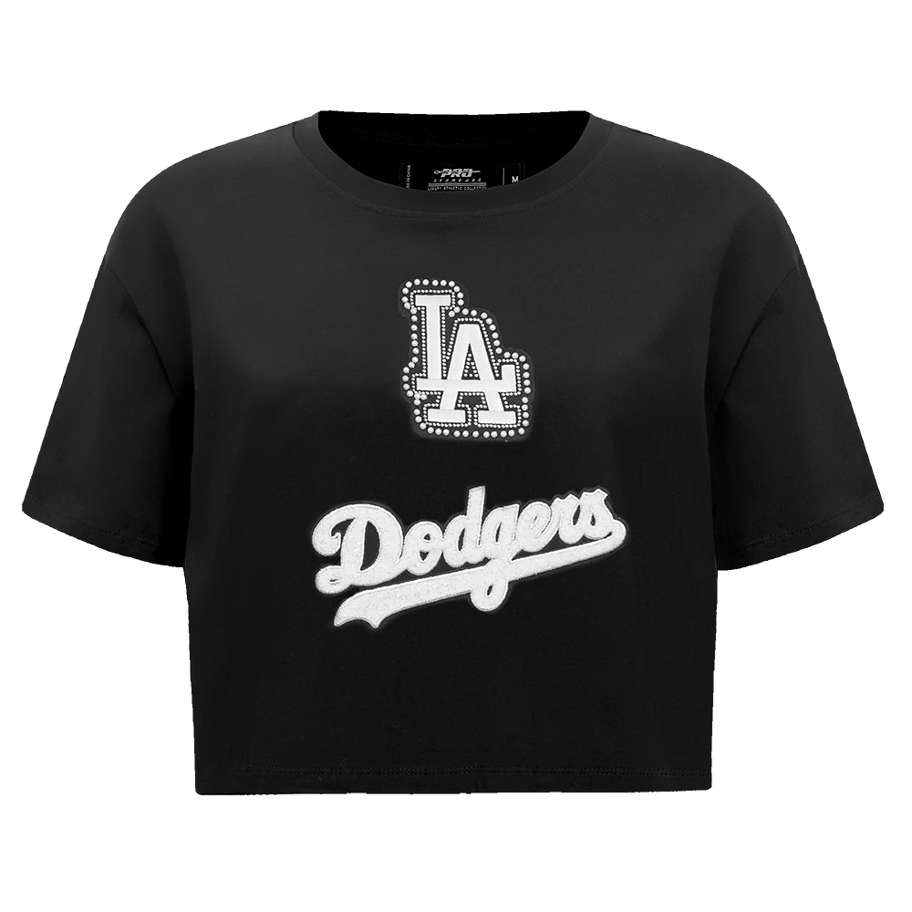 MANGA CORTA CROP MLB LOS ANGELES DODGERS PEARLS PARA MUJER