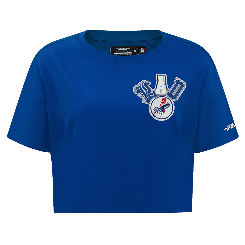 MANGA CORTA CROP MLB LOS ANGELES DODGERS CITY RANSOM PARA MUJER