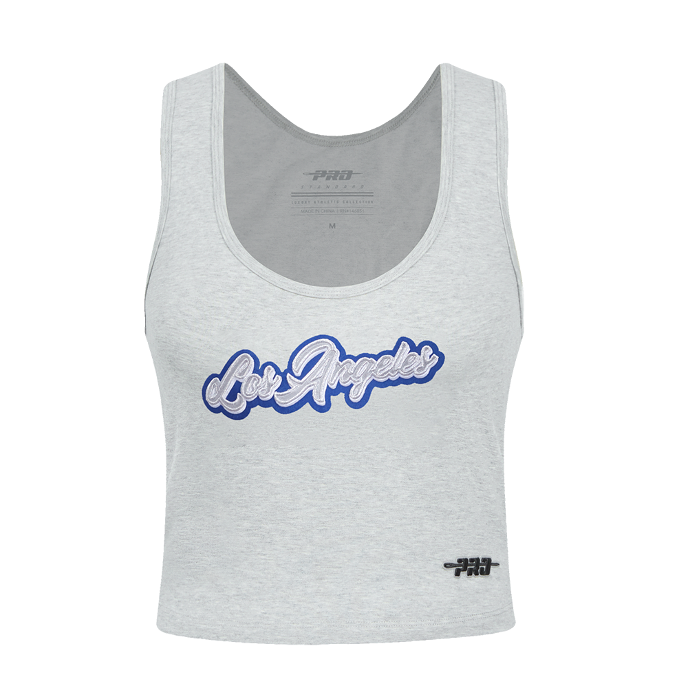 SIN MANGAS AJUSTADA MLB LOS ANGELES DODGERS SHEER INFLUENCE PARA MUJER