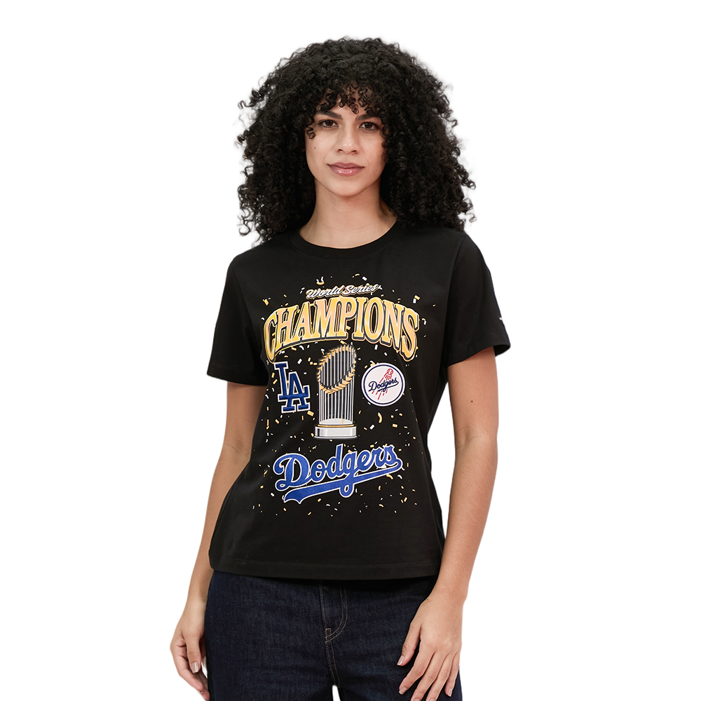 MANGA CORTA MLB LOS ANGELES DODGERS MLB WORLD SERIES 2025 PARA MUJER