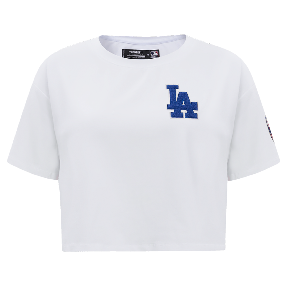MANGA CORTA CROP MLB LOS ANGELES DODGERS CLASSIC ESSENTIALS PARA MUJER