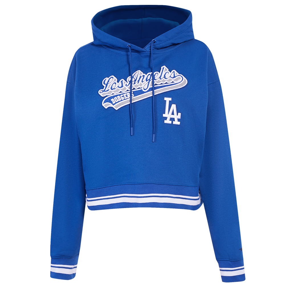 SUDADERA CON GORRO MLB LOS ANGELES DODGERS SCRIPT TAIL PARA MUJER