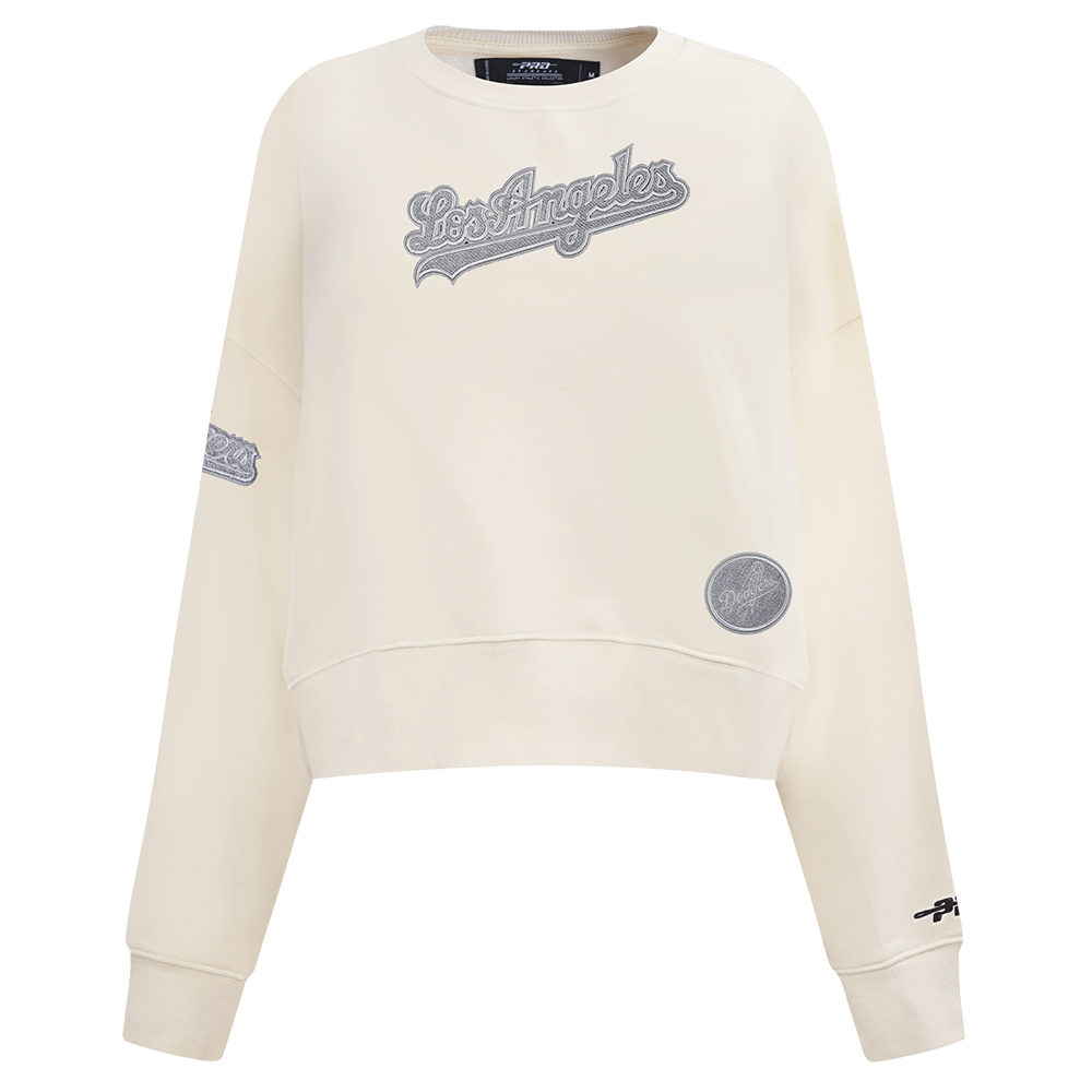 SUDADERA DE CUELLO REDONDO MLB LOS ANGELES DODGERS REVERSE FRENCH TERRY PARA MUJER