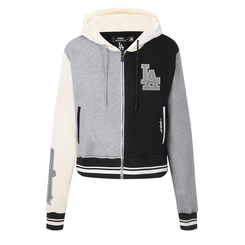SUDADERA CON CIERRE MLB LOS ANGELES DODGERS REVERSE FRENCH TERRY PARA MUJER