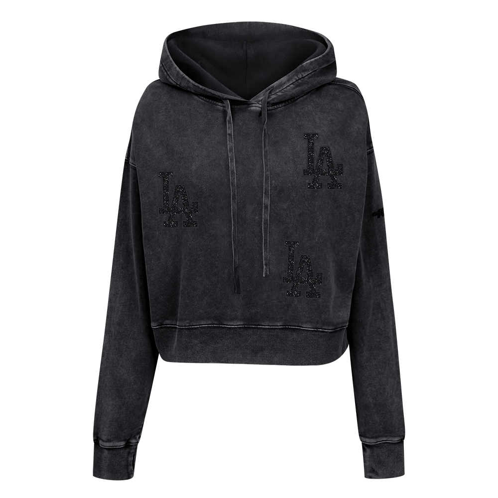 SUDADERA CON GORRO MLB LOS ANGELES DODGERS WASHED CRYSTALLINE PARA MUJER