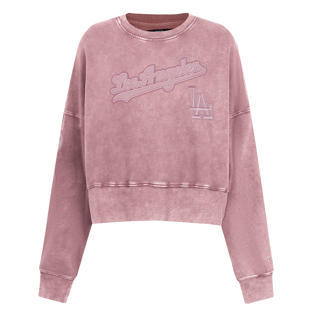 SUDADERA DE CUELLO REDONDO MLB LOS ANGELES DODGERS WASHED CLASSIC PARA MUJER