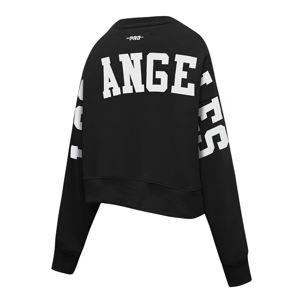 SUDADERA DE CUELLO REDONDO MLB LOS ANGELES DODGERS WINGSPAN PARA MUJER