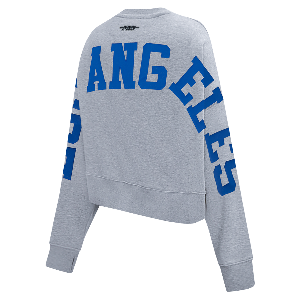 SUDADERA DE CUELLO REDONDO MLB LOS ANGELES DODGERS WINGSPAN PARA MUJER