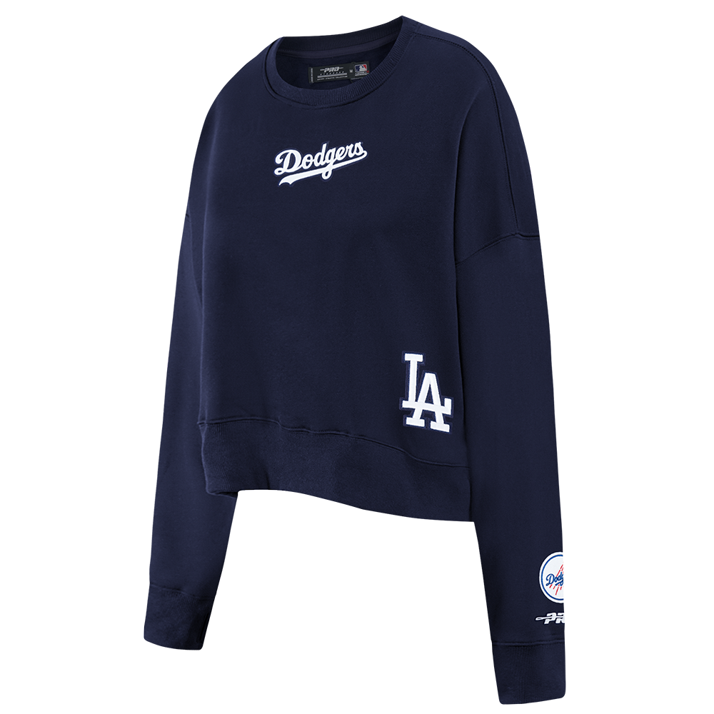 SUDADERA DE CUELLO REDONDO MLB LOS ANGELES DODGERS WINGSPAN PARA MUJER