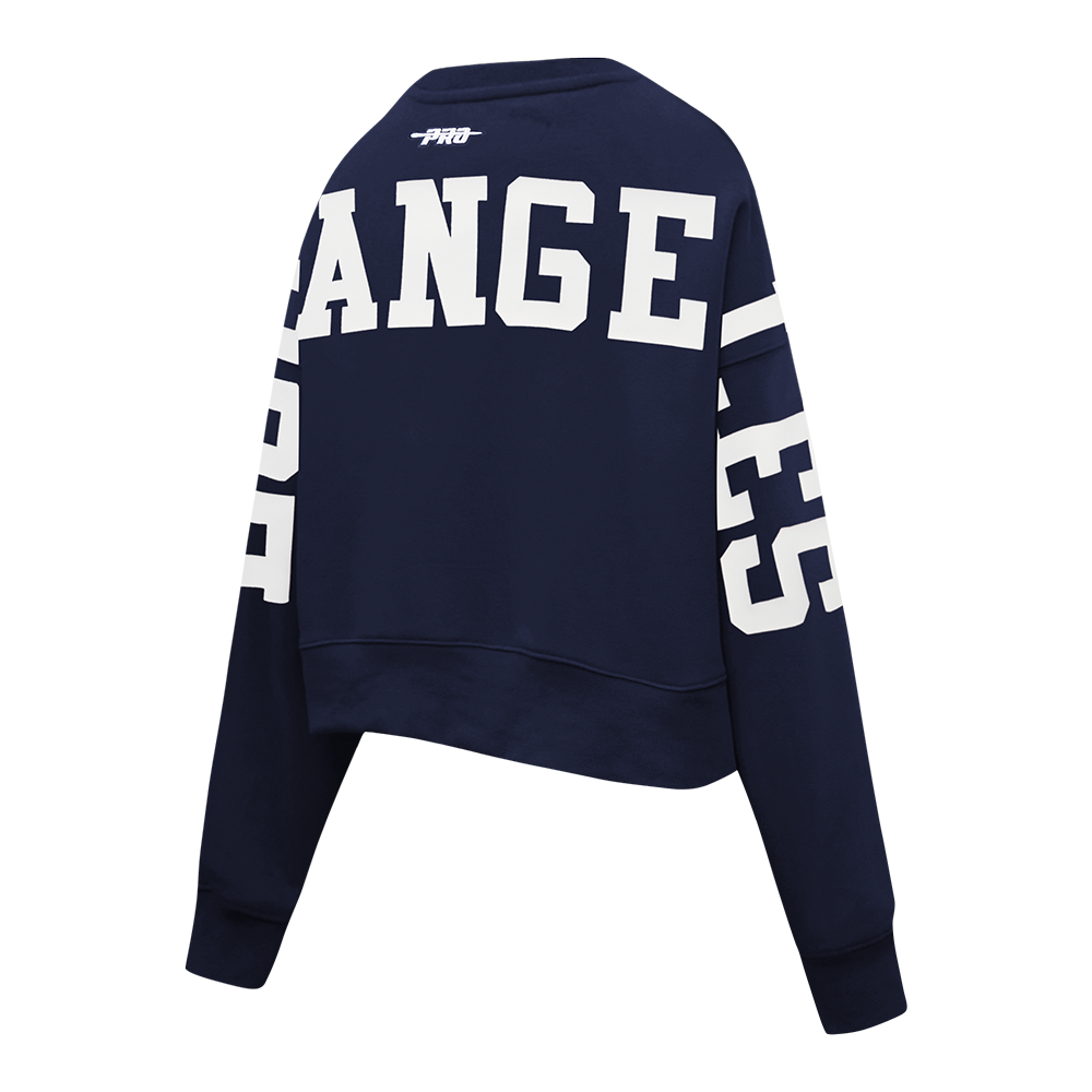 SUDADERA DE CUELLO REDONDO MLB LOS ANGELES DODGERS WINGSPAN PARA MUJER