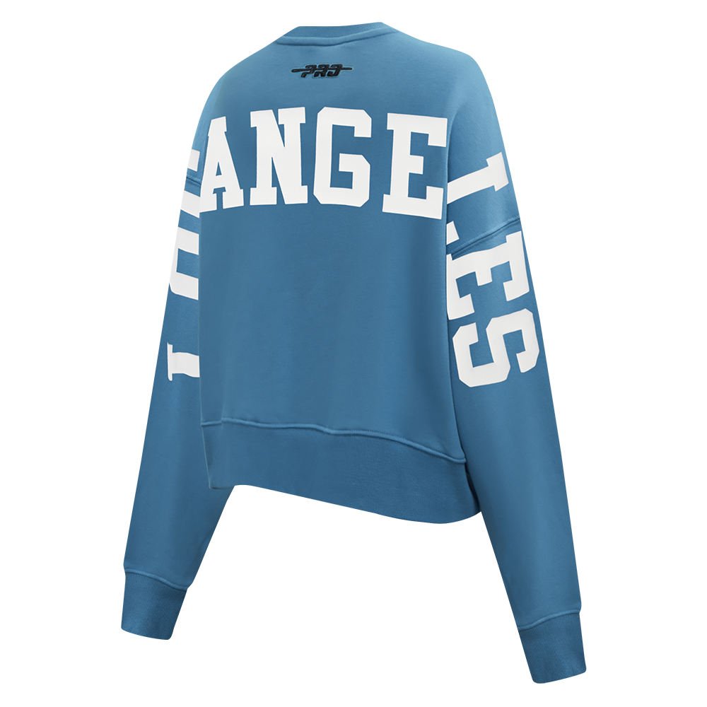 SUDADERA DE CUELLO REDONDO MLB LOS ANGELES DODGERS WINGSPAN PARA MUJER