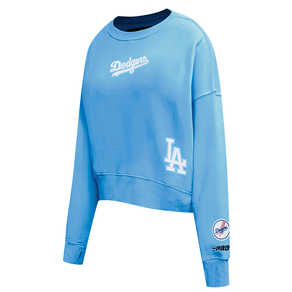 SUDADERA DE CUELLO REDONDO MLB LOS ANGELES DODGERS WINGSPAN PARA MUJER