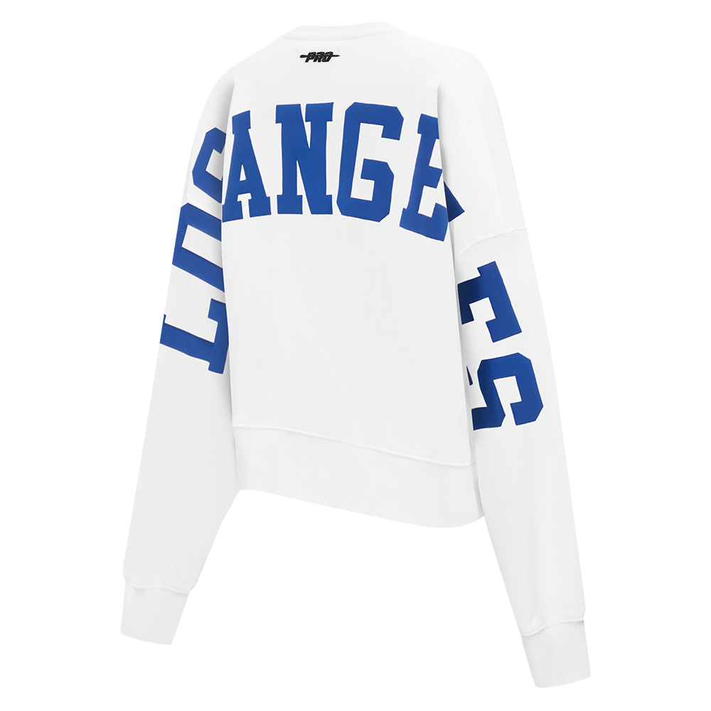 SUDADERA DE CUELLO REDONDO MLB LOS ANGELES DODGERS WINGSPAN PARA MUJER