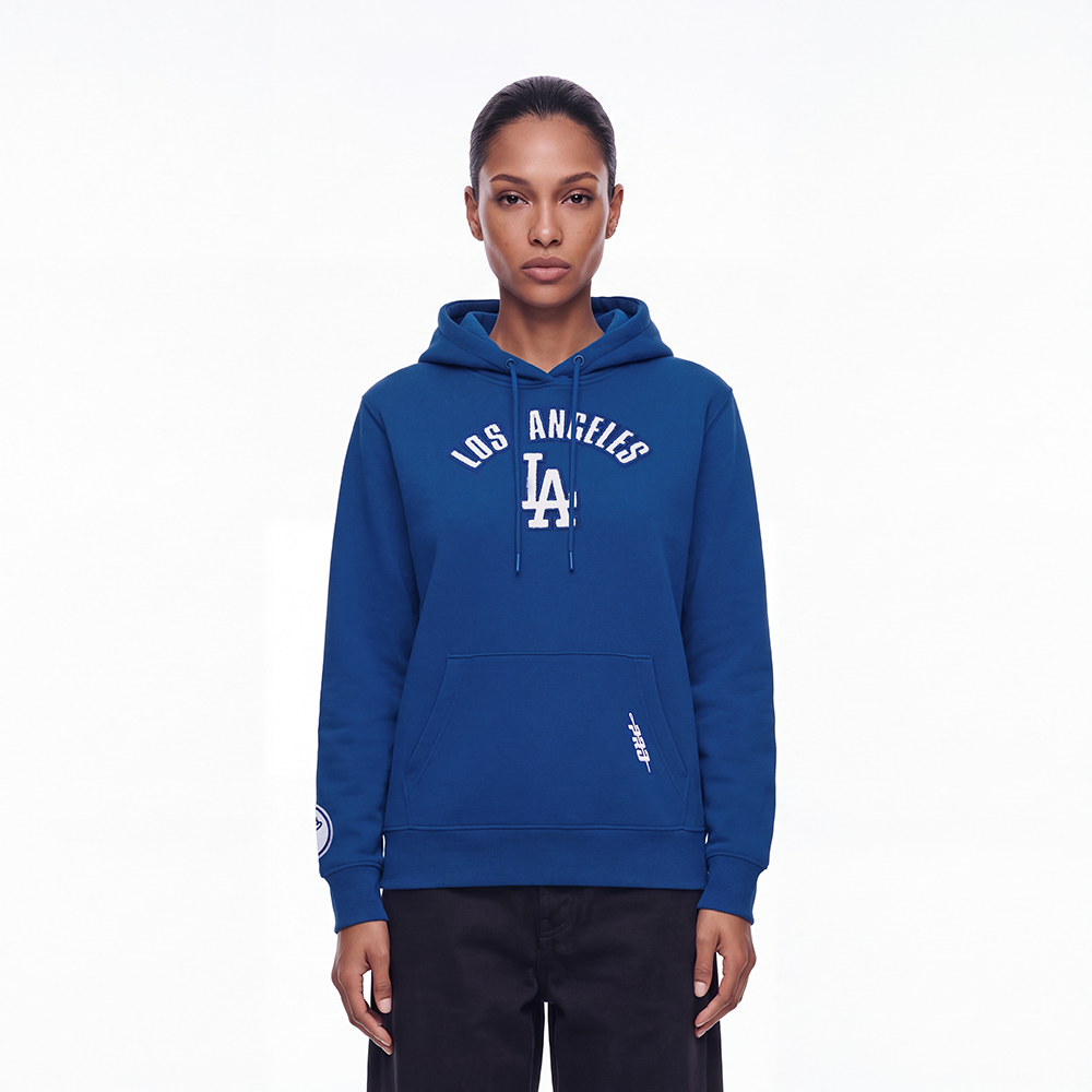 SUDADERA CON GORRO MLB LOS ANGELES DODGERS CLASSIC CHENILLE PARA MUJER