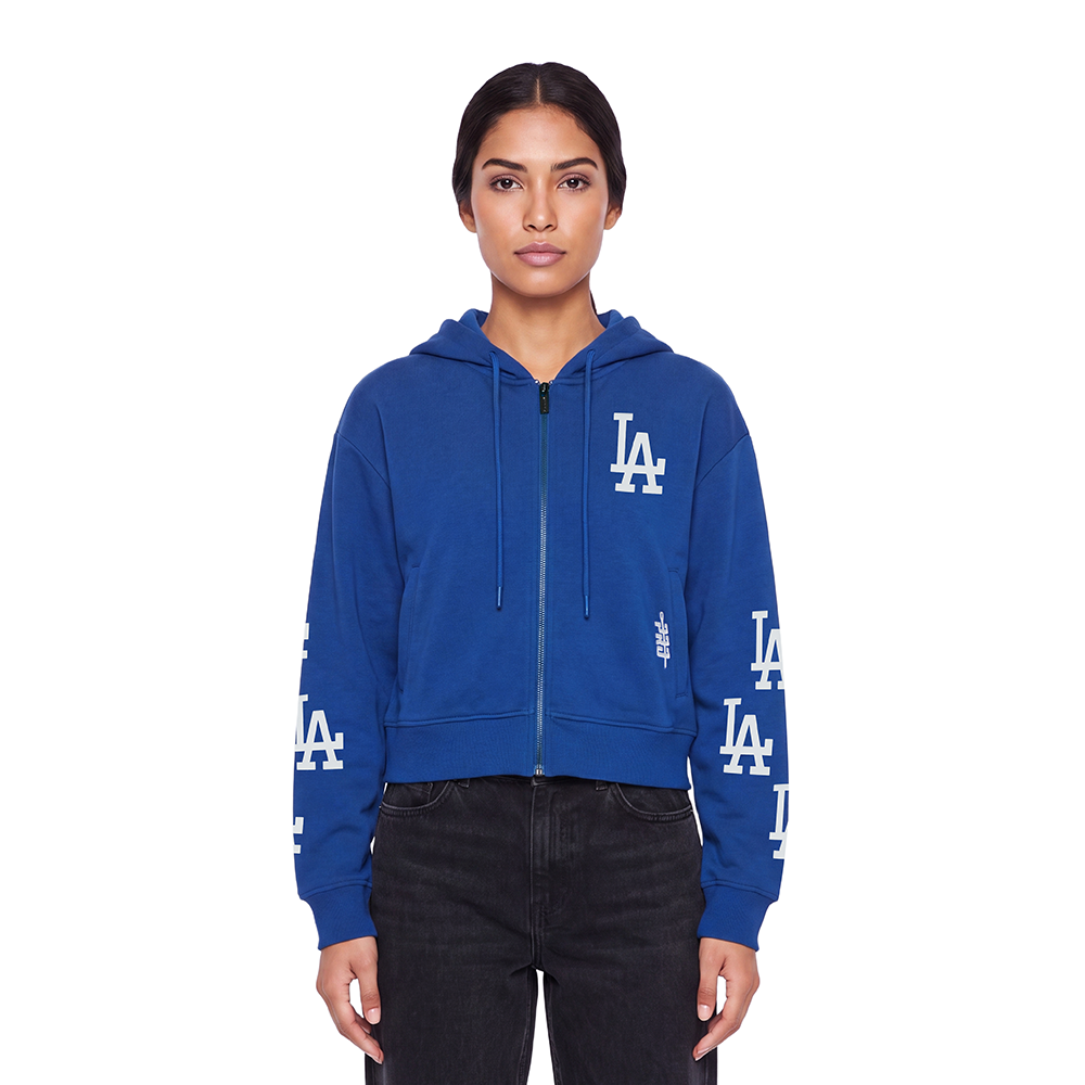 SUDADERA CON CIERRE MLB LOS ANGELES DODGERS ALL PRO PARA MUJER