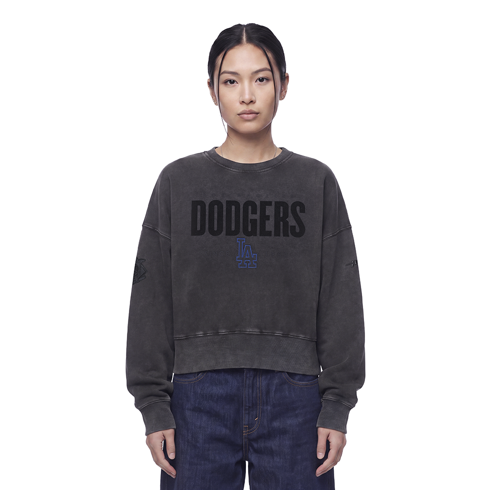SUDADERA DE CUELLO REDONDO MLB LOS ANGELES DODGERS ECLIPSE PARA MUJER