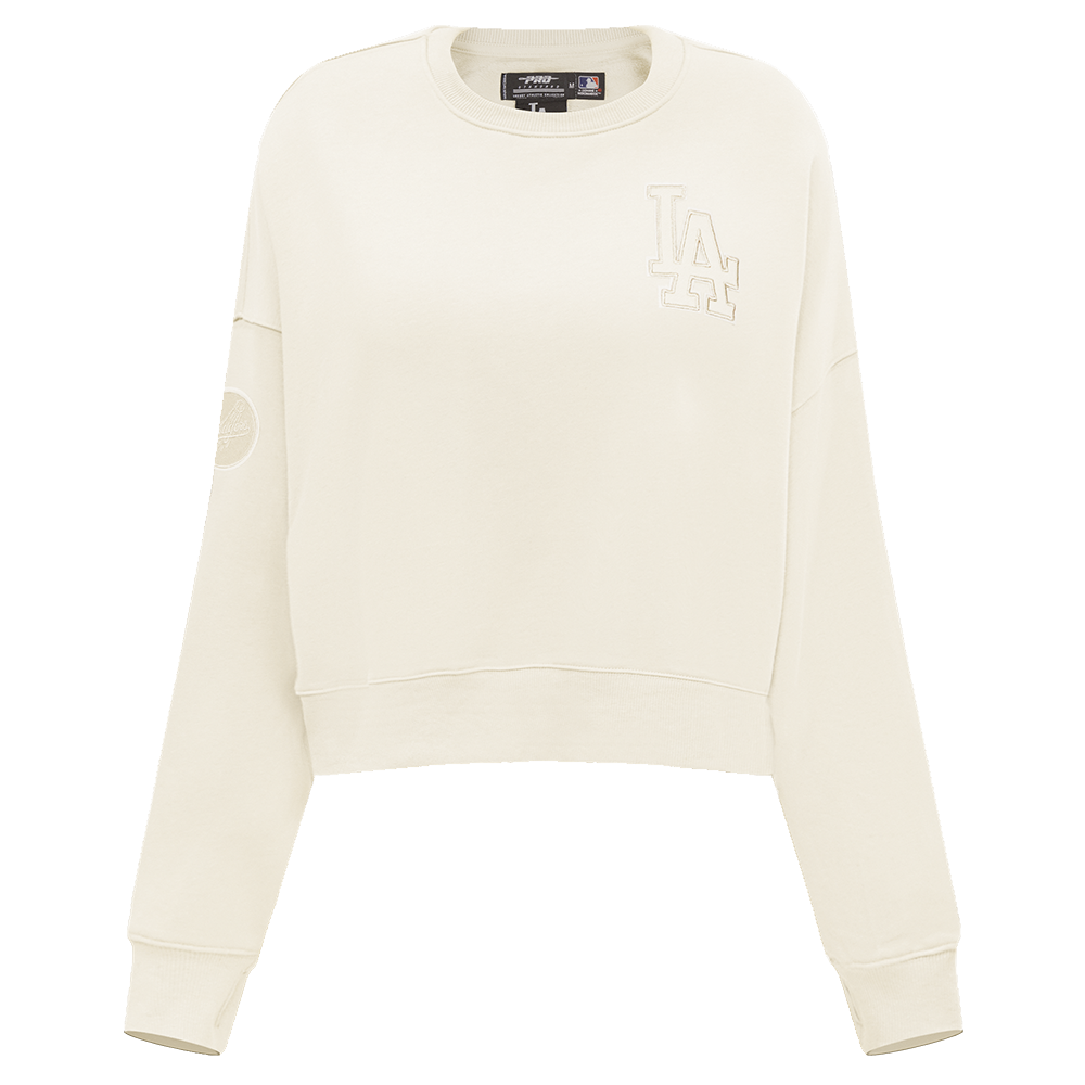 SUDADERA DE CUELLO REDONDO MLB LOS ANGELES DODGERS NEUTRAL PARA MUJER