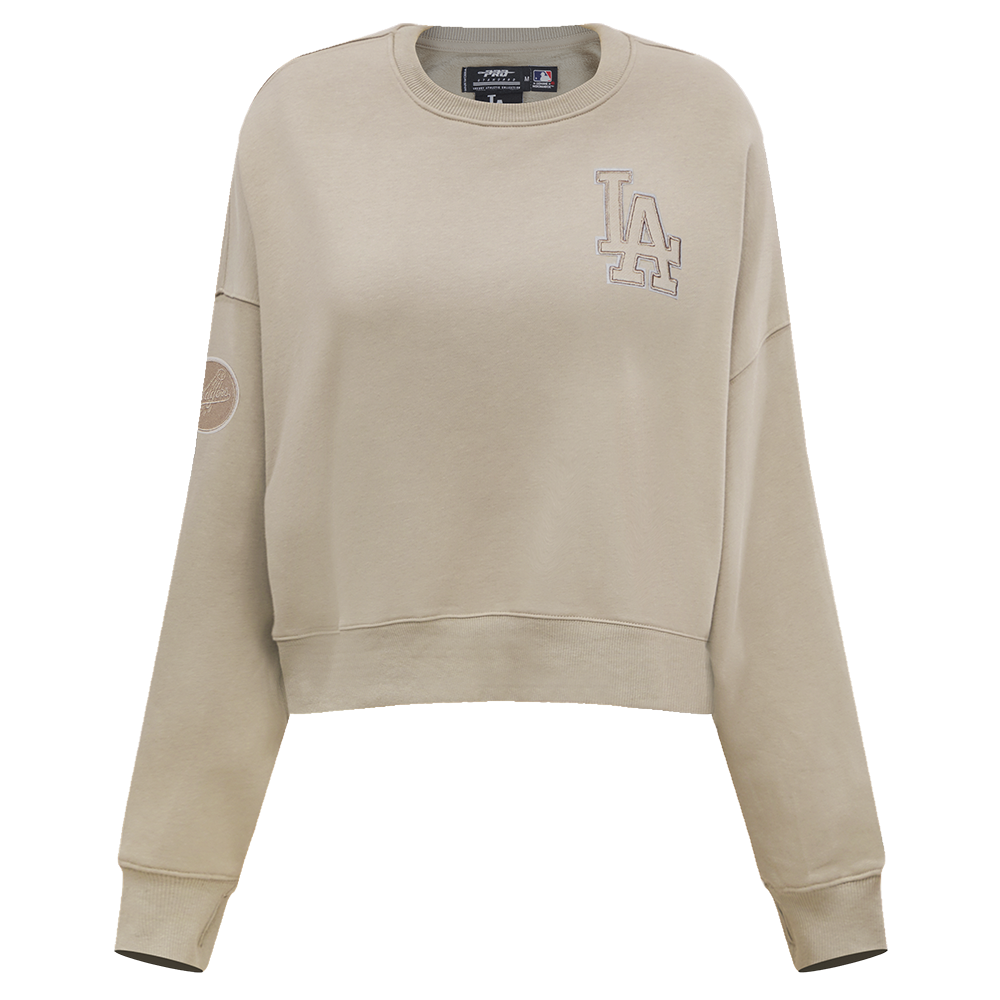 SUDADERA DE CUELLO REDONDO MLB LOS ANGELES DODGERS NEUTRAL PARA MUJER