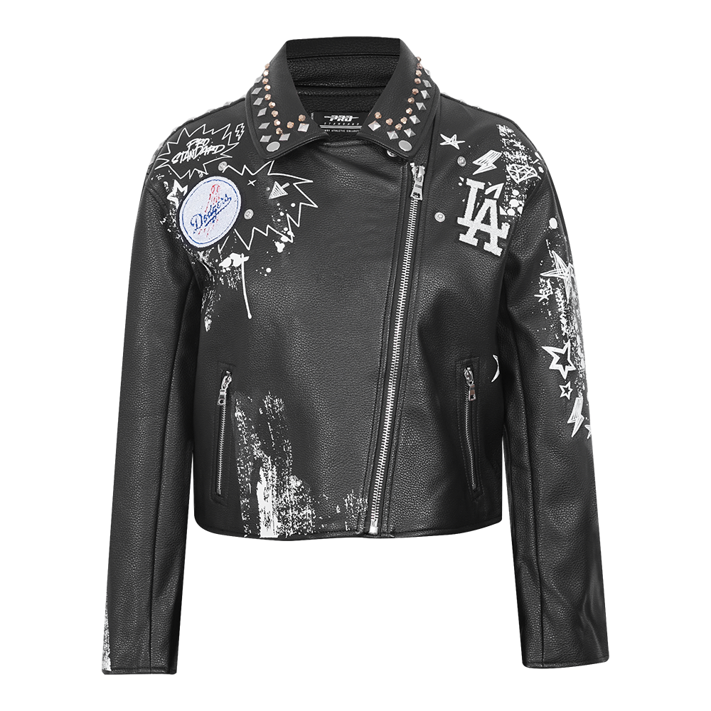 CHAMARRA DE CUERO MLB LOS ANGELES DODGERS SKETCHBOOK PARA MUJER