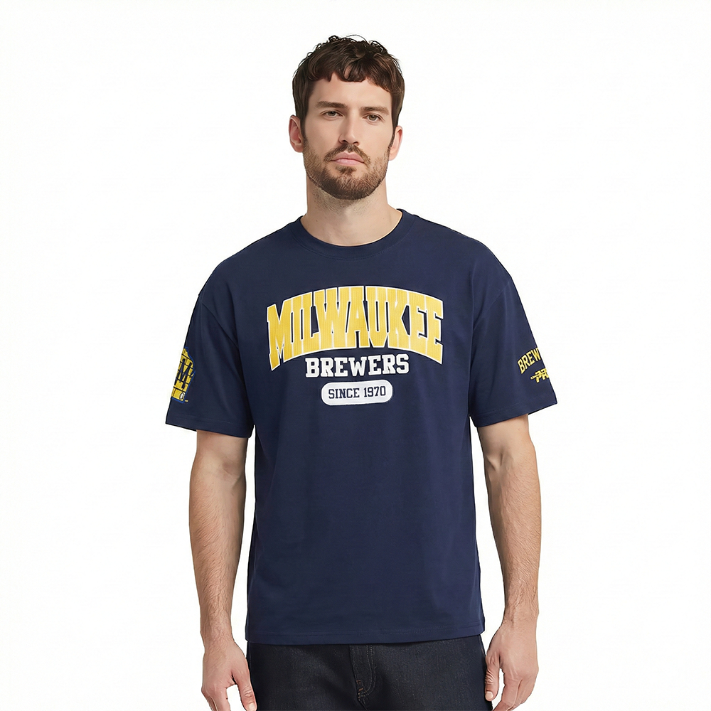 MANGA CORTA MLB MILWAUKEE BREWERS CITY ARCH