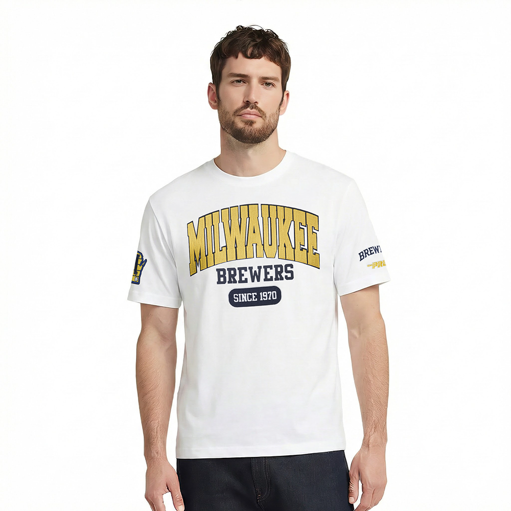 MANGA CORTA MLB MILWAUKEE BREWERS CITY ARCH