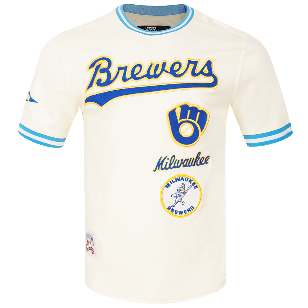 MANGA CORTA MLB MILWAUKEE BREWERS RETRO CLASSICS