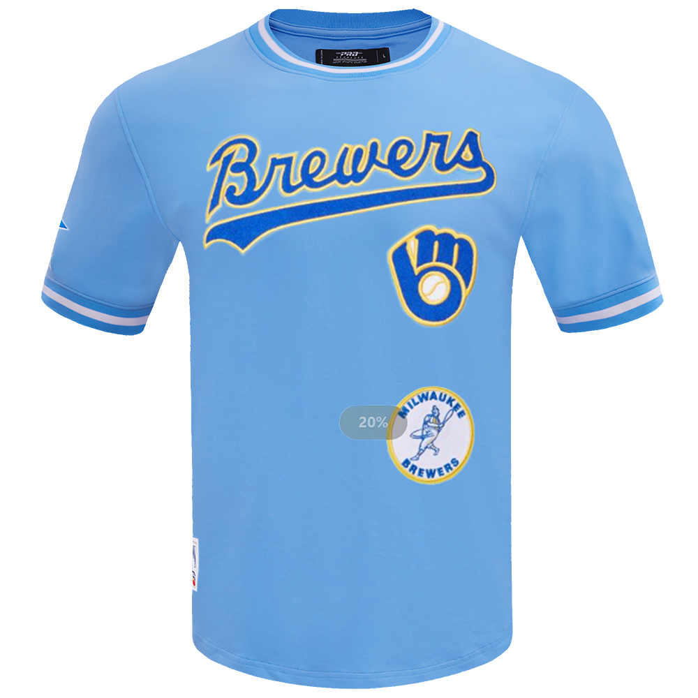 MANGA CORTA MLB MILWAUKEE BREWERS RETRO CLASSICS