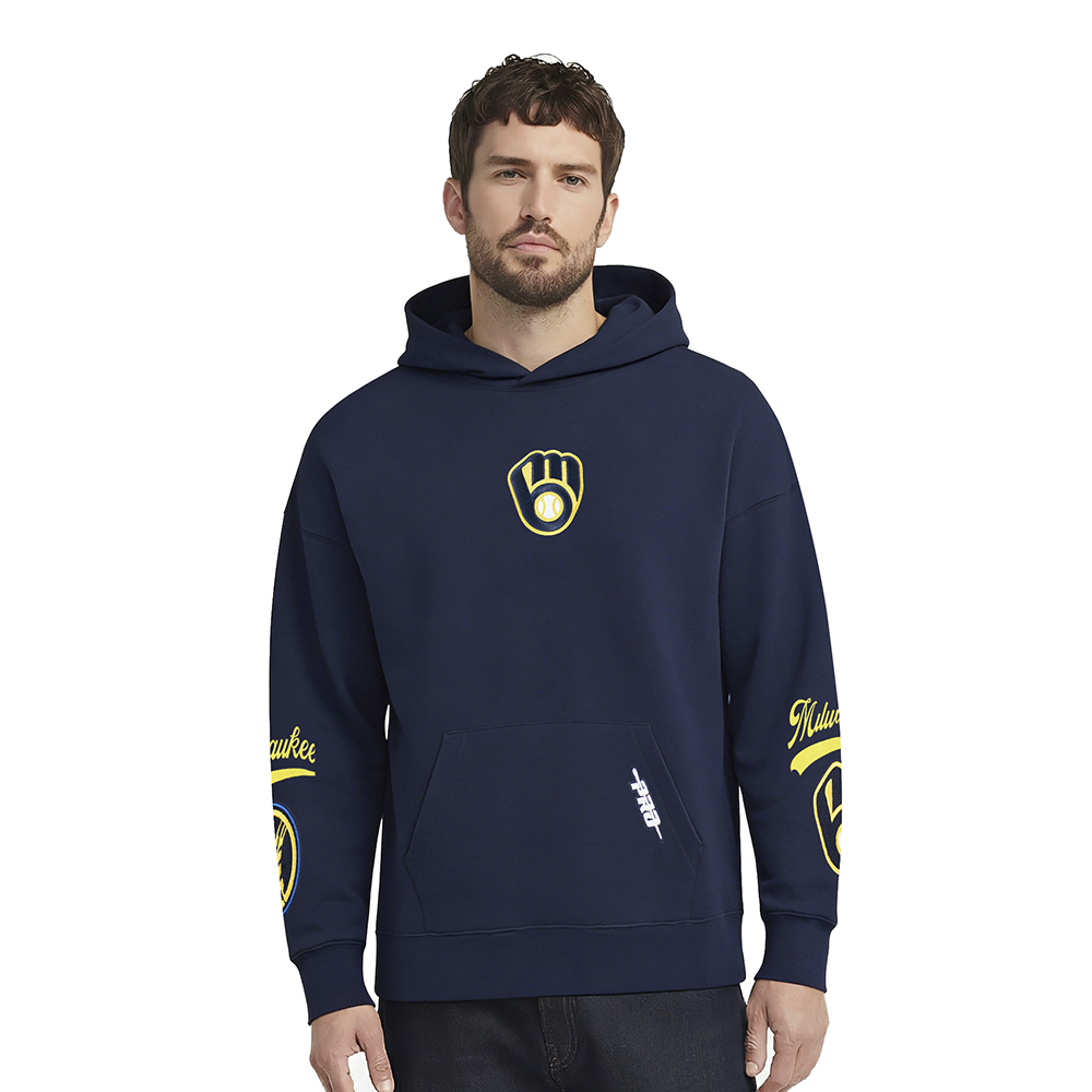 SUDADERA CON GORRO MLB MILWAUKEE BREWERS LIVING LARGE