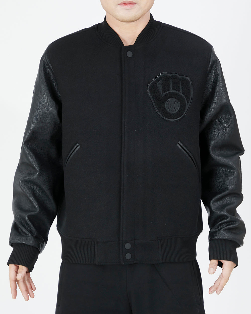 CHAMARRA UNIVERSITARIA MLB MILWAUKEE BREWERS CLASSIC 3BK