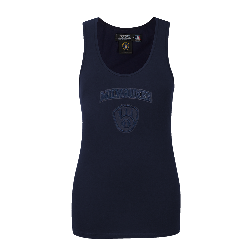 PLAYERA DE TIRANTES MLB MILWAUKEE BREWERS TRIPLE TONAL PARA MUJER