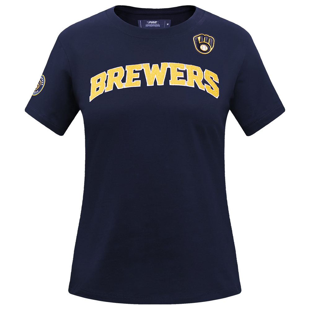 MANGA CORTA MLB MILWAUKEE BREWERS CLASSIC ESSENTIALS PARA MUJER