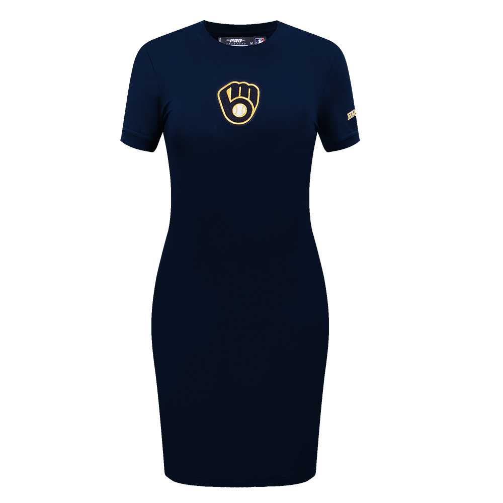VESTIDO MLB MILWAUKEE BREWERS CLASSIC ESSENTIALS PARA MUJER