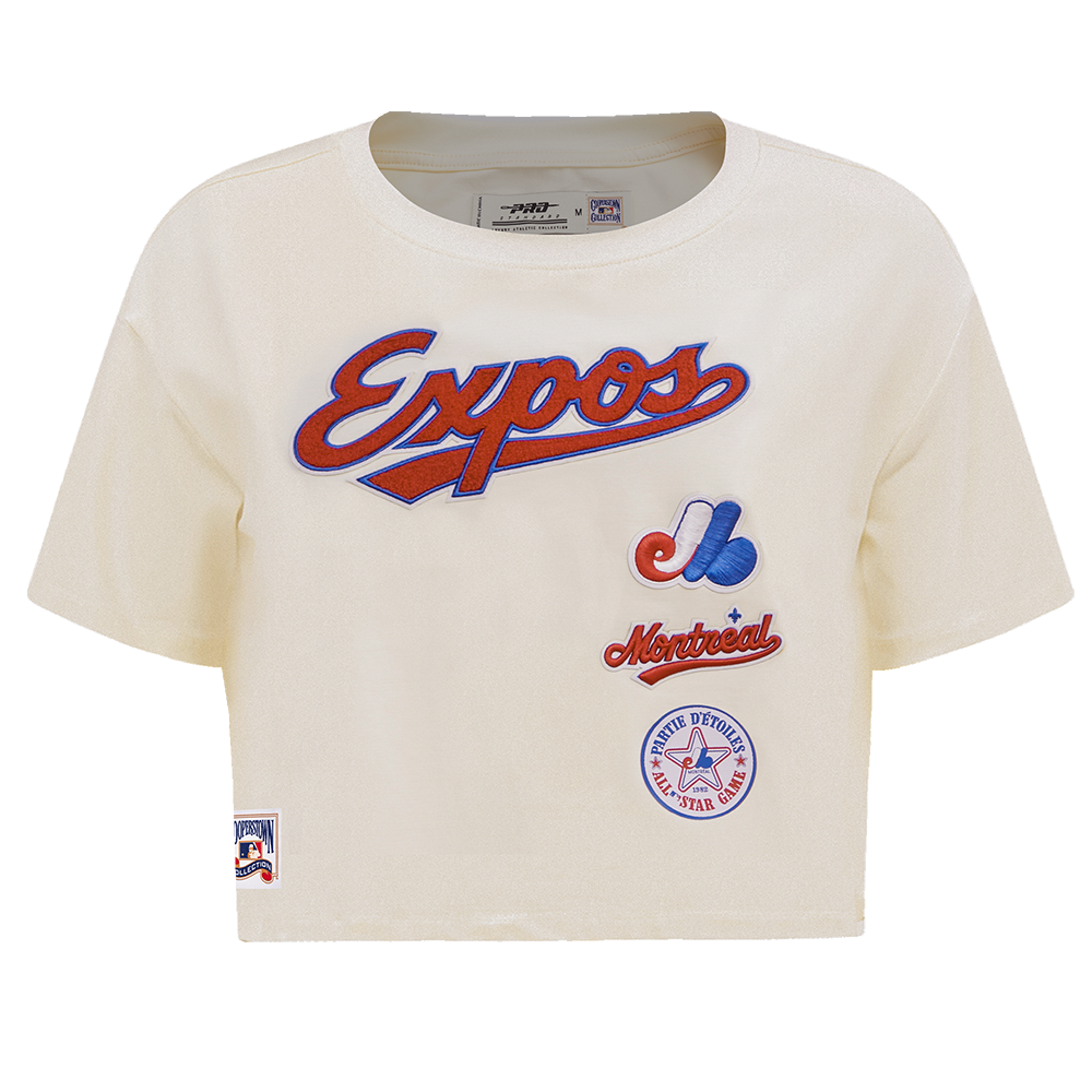 MANGA CORTA CROP MLB MONTREAL EXPOS RETRO CLASSICS PARA MUJER